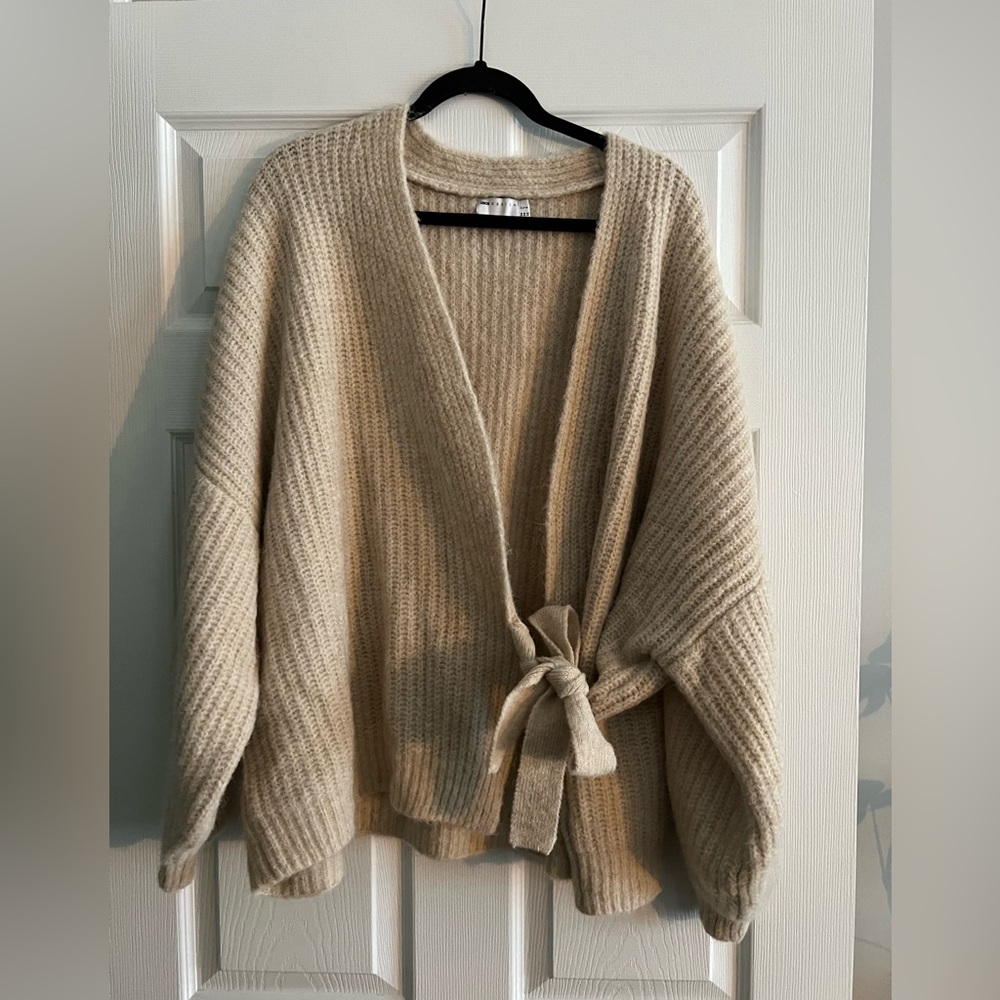 ASOS 22 cream wrap cardigan